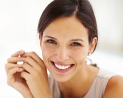 woman smiling